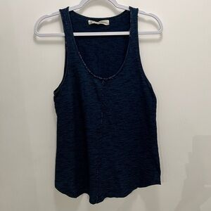 GRAHAM & SPENCER | (Anthropologie) Navy Blue Flowy Tank Size Large